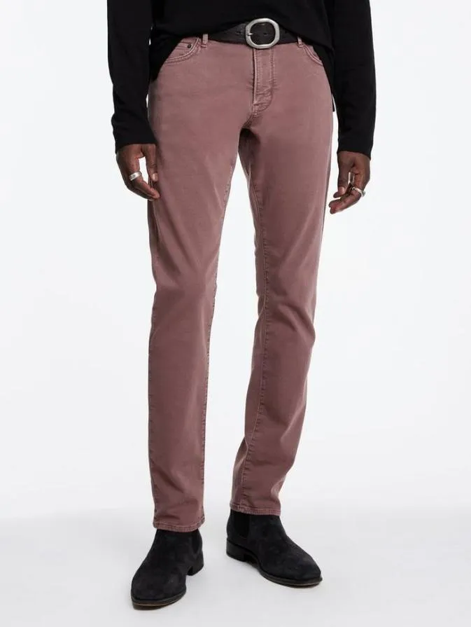 Men Jeans John Varvatos J702 8211 SPRING DYE Mauvewood