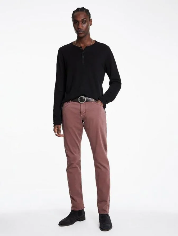 Men Jeans John Varvatos J702 8211 SPRING DYE Mauvewood