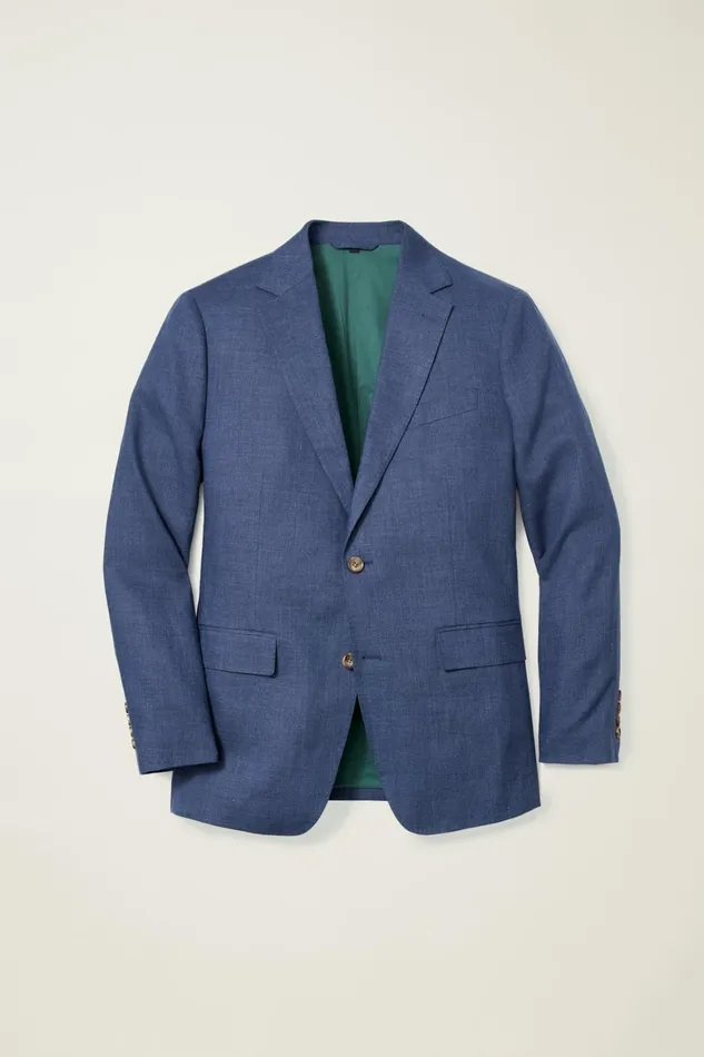 Men Jetsetter Italian Linen Suit Bright Navy Bonobos Suits