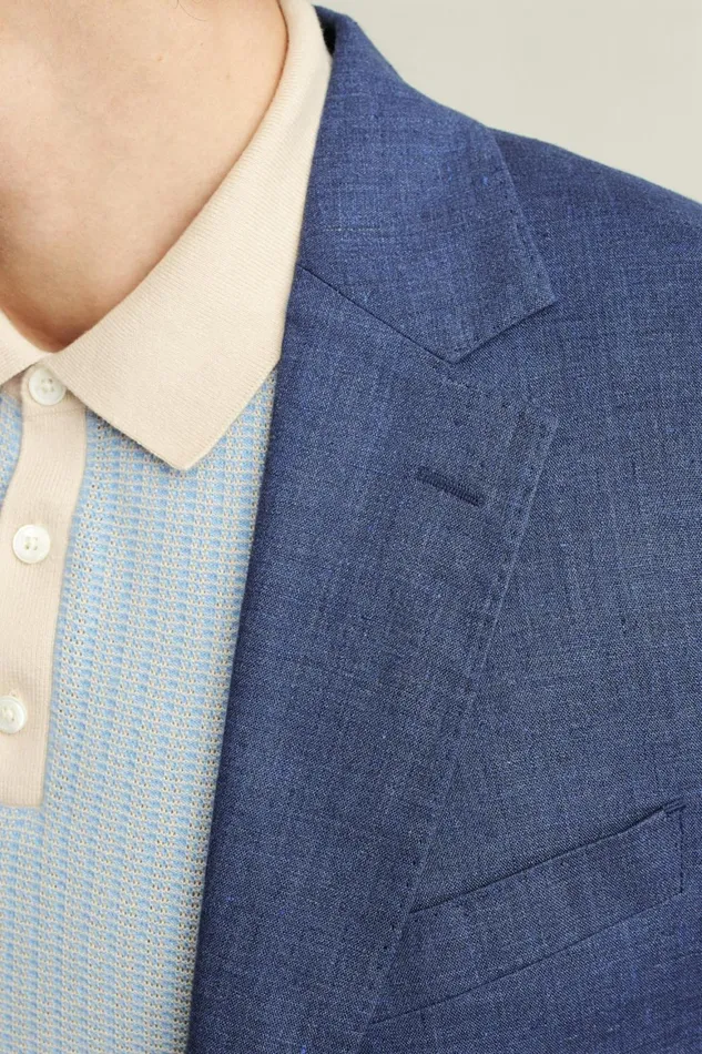 Men Jetsetter Italian Linen Suit Bright Navy Bonobos Suits