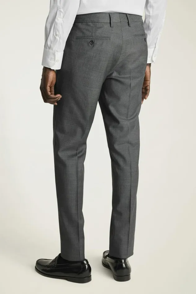 Men Jetsetter Italian Wool Dress Pant Dark Grey Sharkskin Bonobos Dress Pants