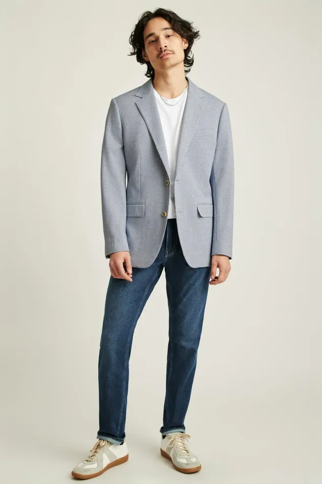 Men Jetsetter Knit Blazer Blue Grey Houndstooth Bonobos Blazers and Sport Coats Men Jetsetter Knit Blazer Blue Grey Houndstooth Bonobos Blazers and Sport Coats