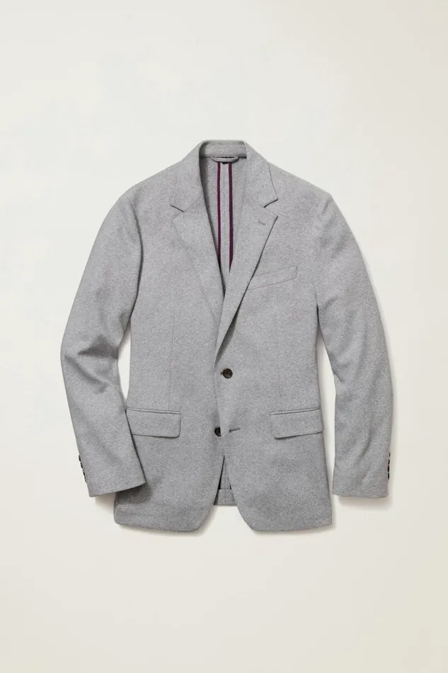 Men Jetsetter Knit Blazer Light Grey Bonobos Blazers and Sport Coats
