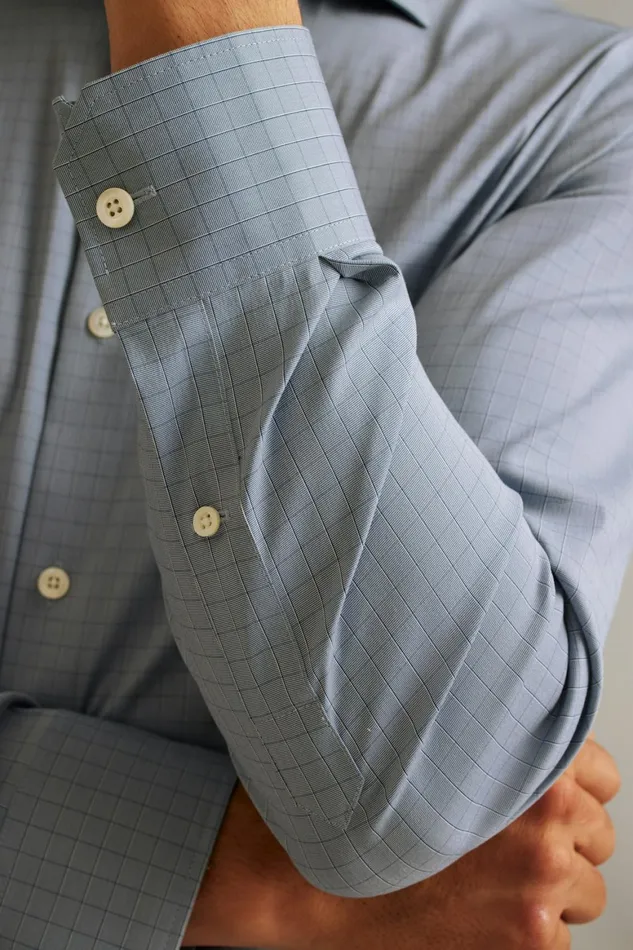 Men Jetsetter Stretch Dress Shirt Blue Mitcham Check Bonobos Business Casual Shirts