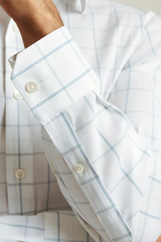 Men Jetsetter Stretch Dress Shirt Navy Pink Grace Plaid Bonobos Business Casual Shirts