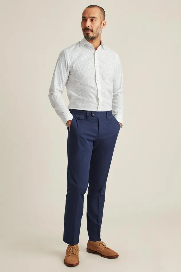 Men Jetsetter Stretch Dress Shirt White Navy Dot Bonobos Business Casual Shirts Men Jetsetter Stretch Dress Shirt White Navy Dot Bonobos Business Casual Shirts
