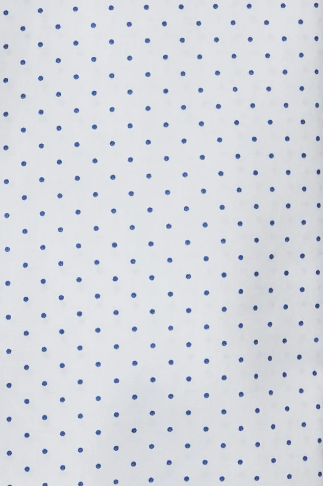 Men Jetsetter Stretch Dress Shirt White Navy Dot Bonobos Business Casual Shirts