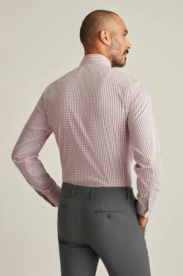Men Jetsetter Stretch Dress Shirt Zinfandel Check Bonobos Business Casual Shirts