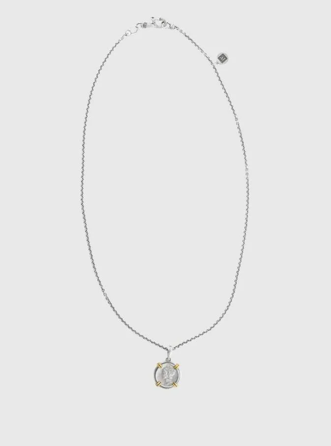 Men Jewelry John Varvatos MERCURY COIN NECKLACE No Color Men Jewelry John Varvatos MERCURY COIN NECKLACE No Color