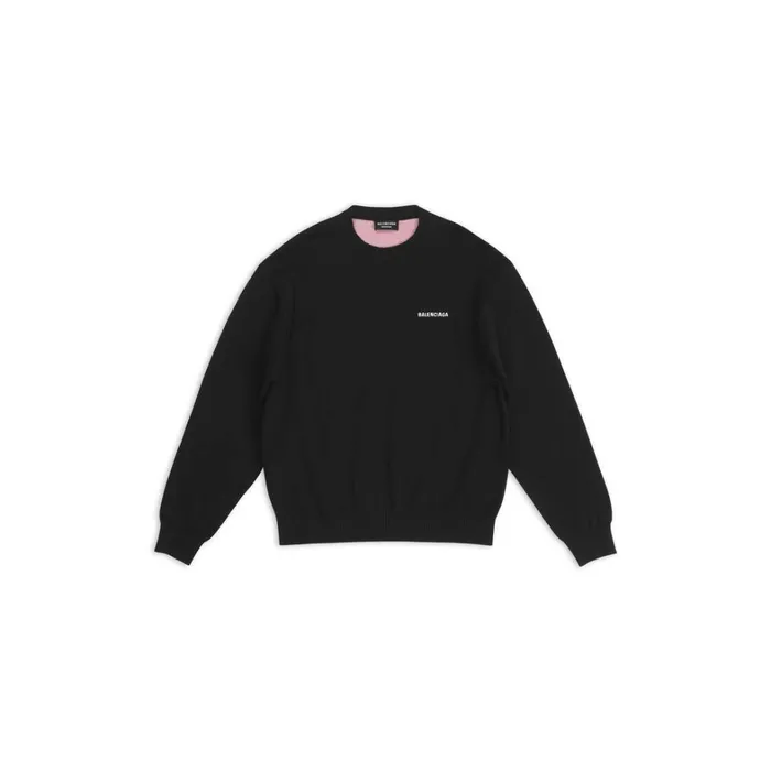 Men Knitwear Balenciaga Political Campaign Sweater In Black