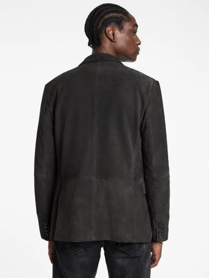 Men Leather Jackets John Varvatos RIND JACKET Charcoal
