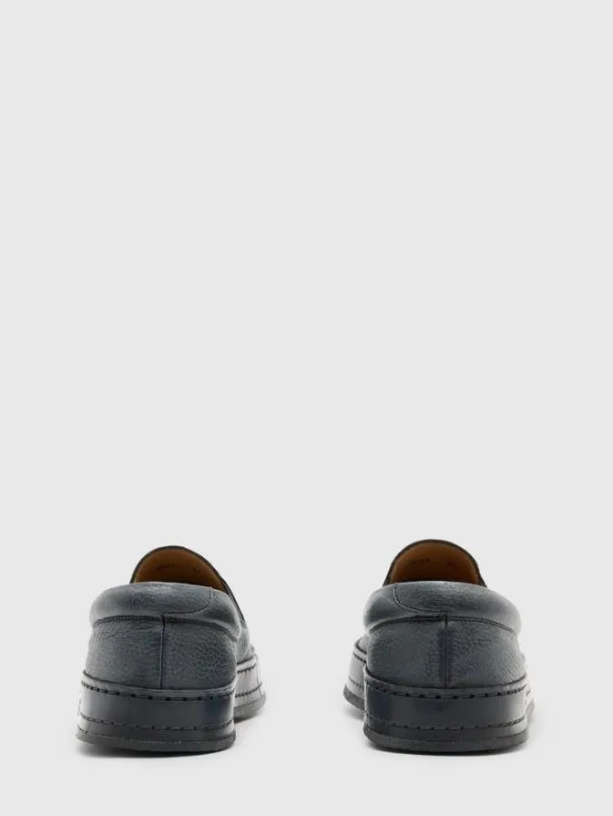 Men Leather Shoes John Varvatos WOOSTER SLIP ON Black
