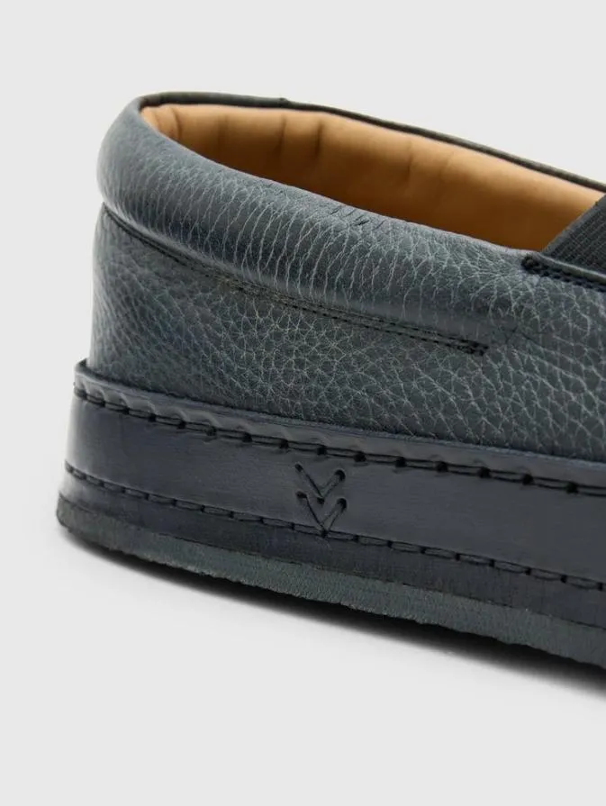 Men Leather Shoes John Varvatos WOOSTER SLIP ON Black