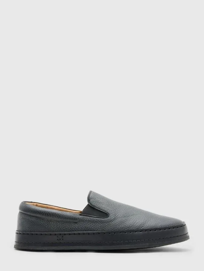 Men Leather Shoes John Varvatos WOOSTER SLIP ON Black