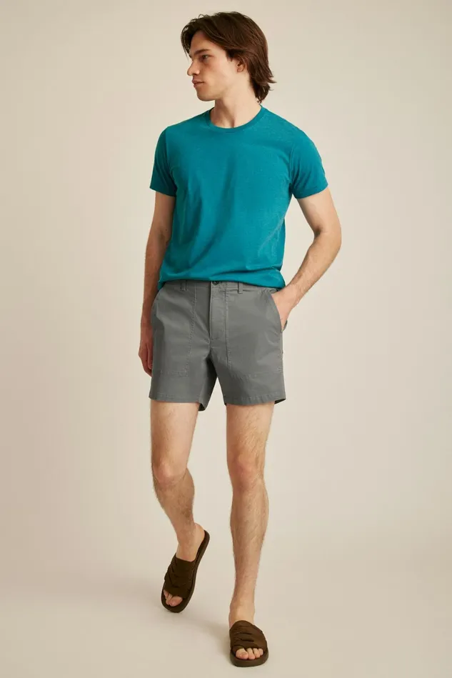 Men Lightweight Travel Short Lava Smoke Dark Grey Bonobos Chino Shorts