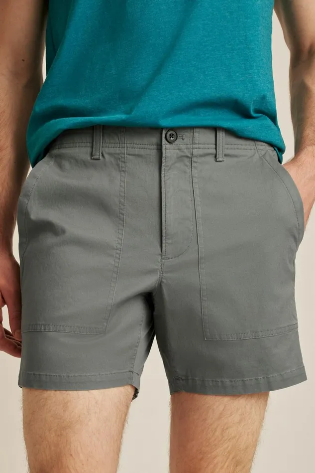 Men Lightweight Travel Short Lava Smoke Dark Grey Bonobos Chino Shorts