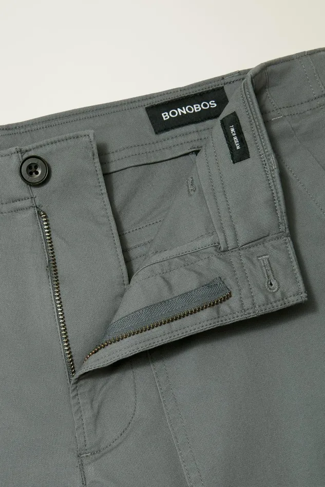 Men Lightweight Travel Short Lava Smoke Dark Grey Bonobos Chino Shorts