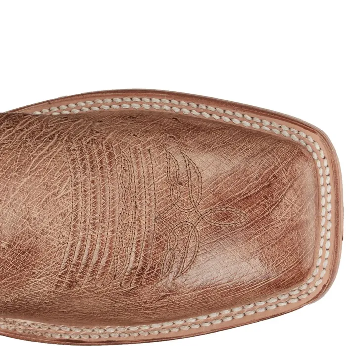 MEN Mclane 11 Smooth Ostrich Vintage Tan Justin Boots Western