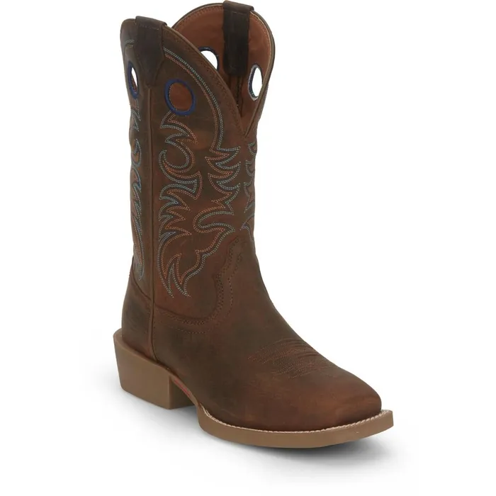 MEN Muley 12034 Western Coffee Brown Justin Boots Western