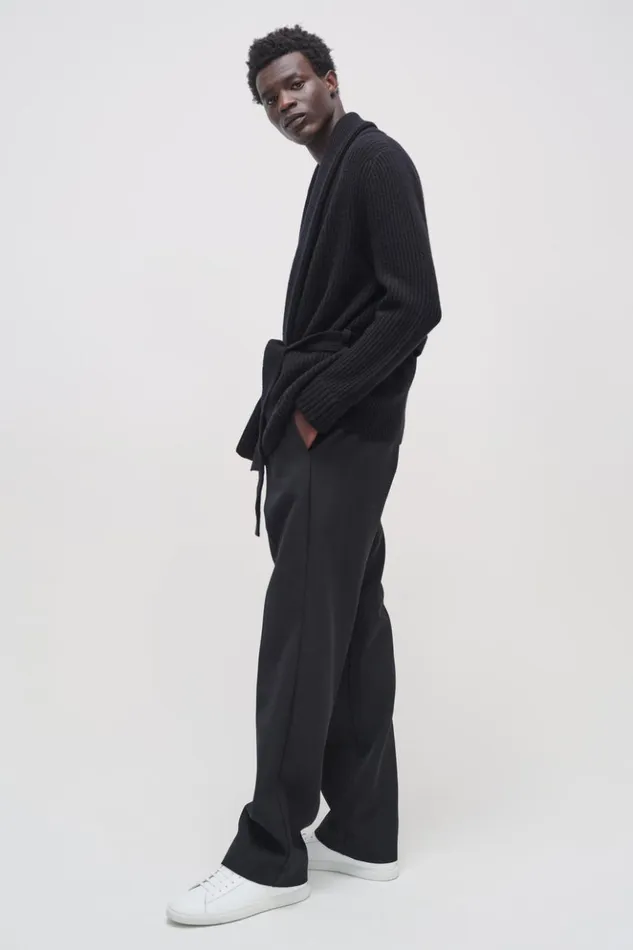 Men Nicolai Cardigan Black Jonathan Simkhai Knitwear