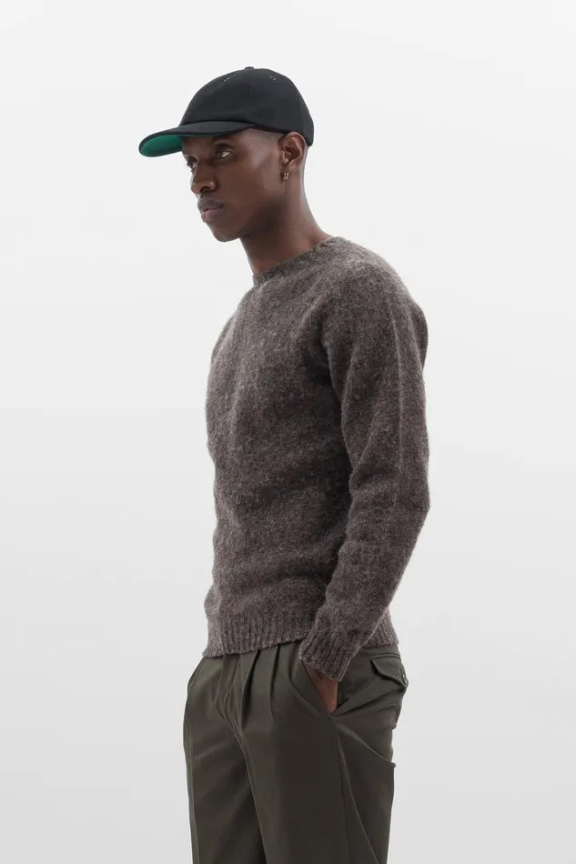 Men Norse Projects Knitwear Birnir Brushed Lambswool Warm Grey