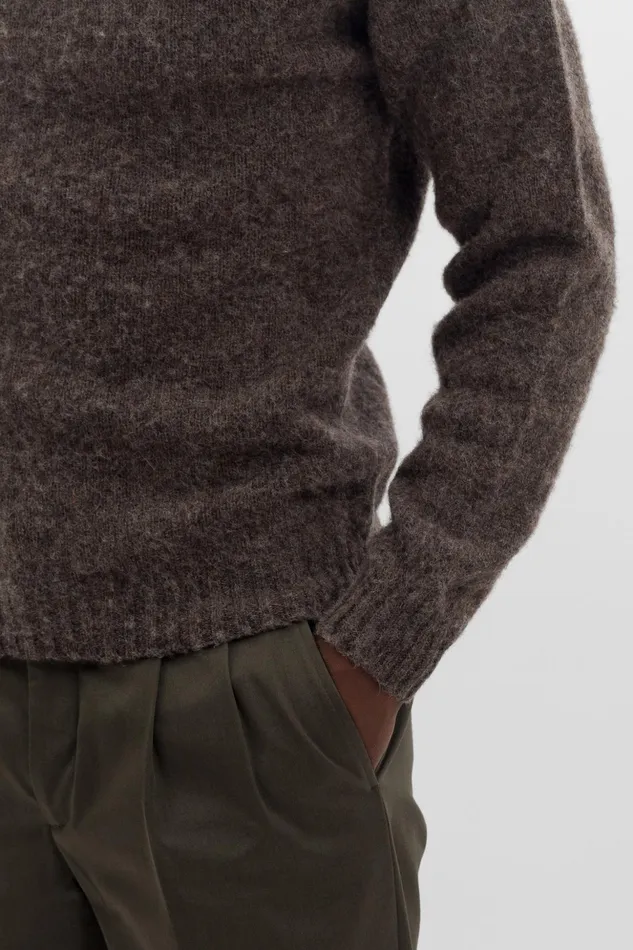 Men Norse Projects Knitwear Birnir Brushed Lambswool Warm Grey