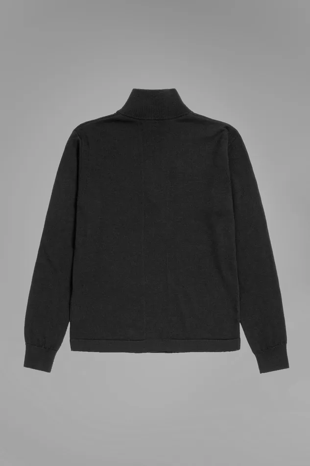 Men Norse Projects Knitwear Tech Merino Half Zip Black