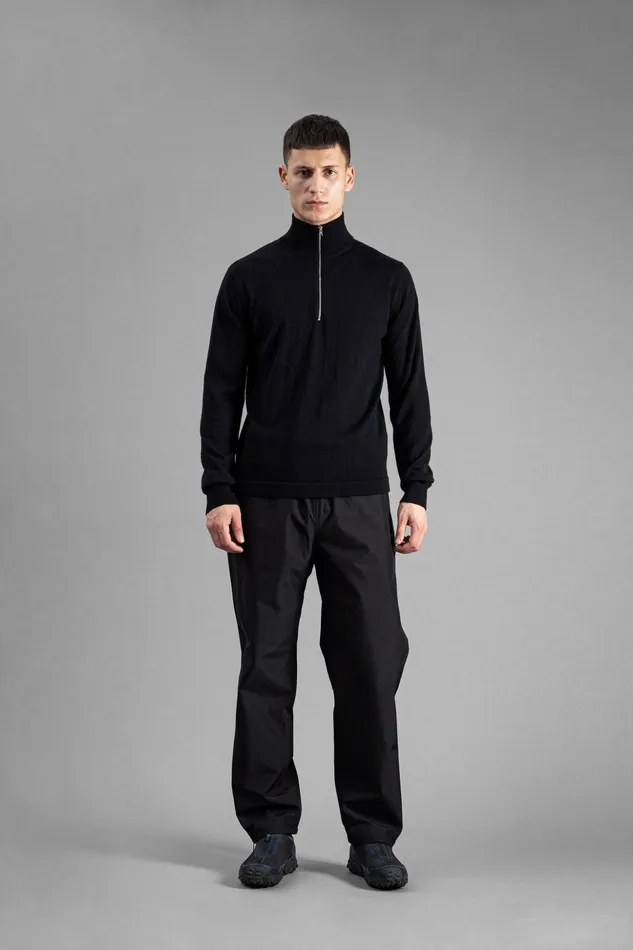 Men Norse Projects Knitwear Tech Merino Half Zip Black