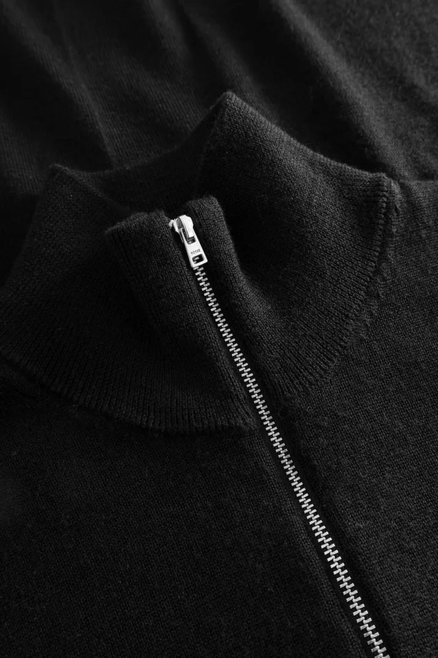 Men Norse Projects Knitwear Tech Merino Half Zip Black