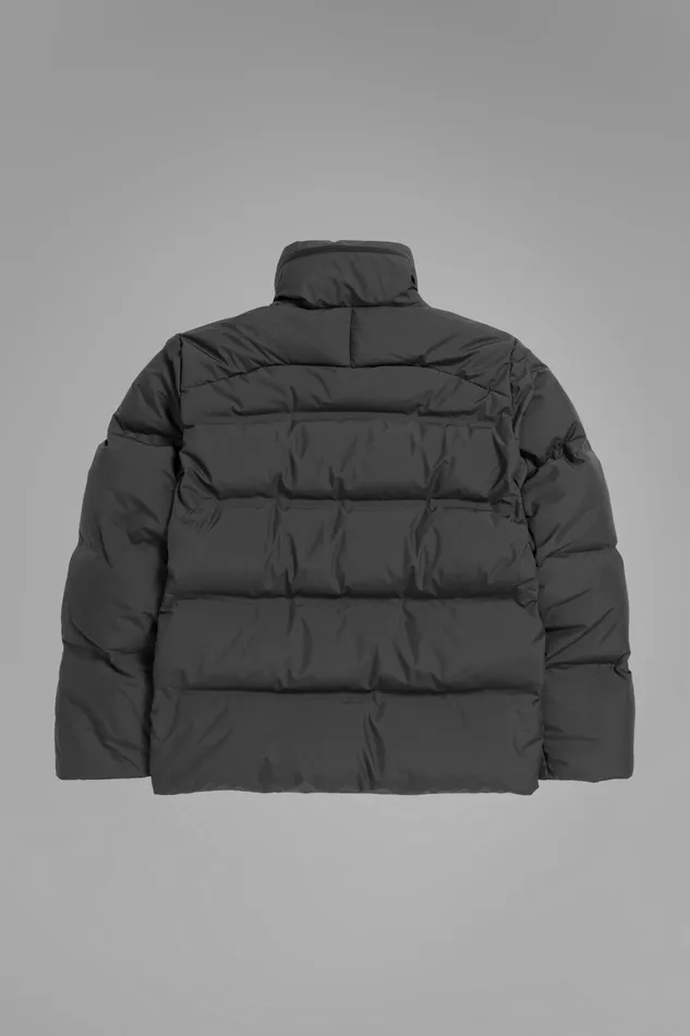 Men Norse Projects Outerwear Stand Collar Short Down Jacket Pertex Shield Battleship Grey