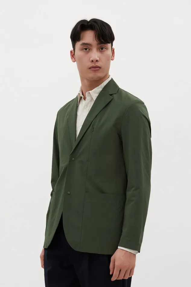 Men Norse Projects Overshirts Emil Travel Light Spruce Green