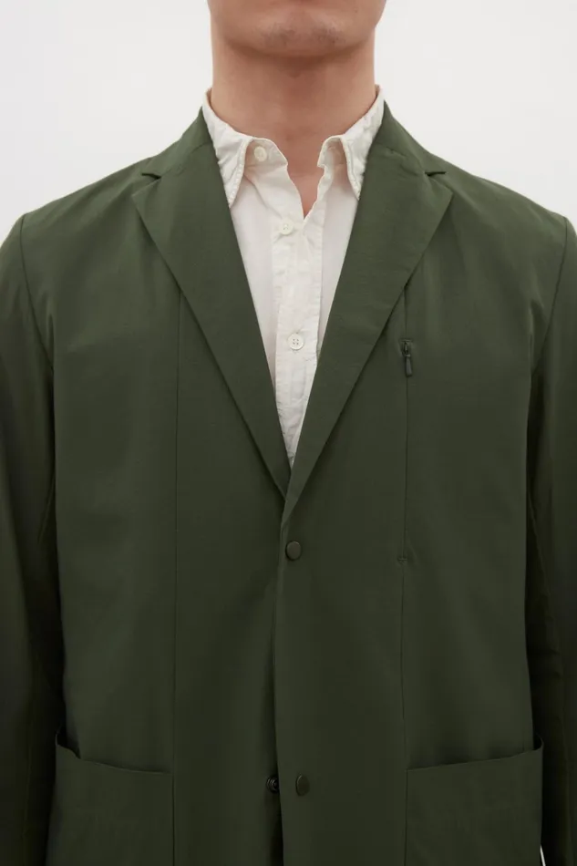Men Norse Projects Overshirts Emil Travel Light Spruce Green