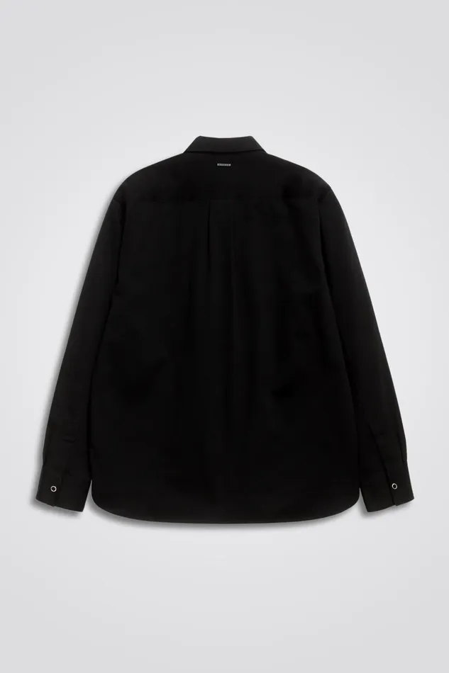 Men Norse Projects Overshirts Ulrik Gabardine Overshirt Black