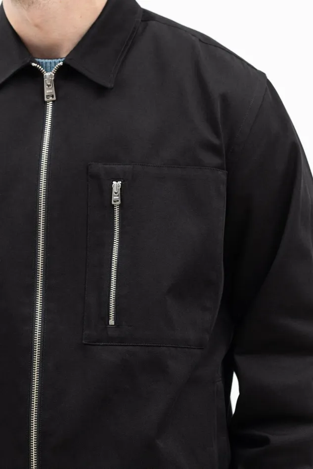 Men Norse Projects Overshirts Ulrik Gabardine Overshirt Black