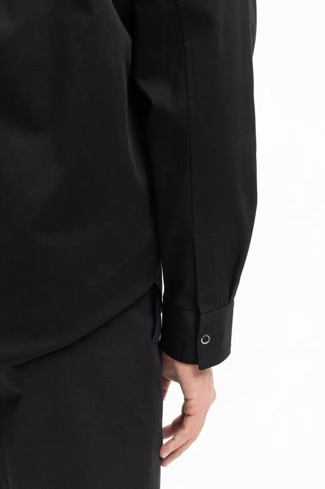 Men Norse Projects Overshirts Ulrik Gabardine Overshirt Black
