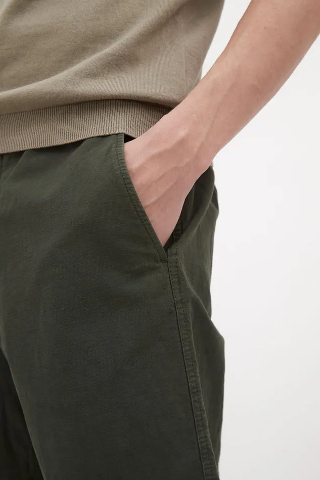 Men Norse Projects Shorts Ezra Relaxed Cotton Linen Short Spruce Green