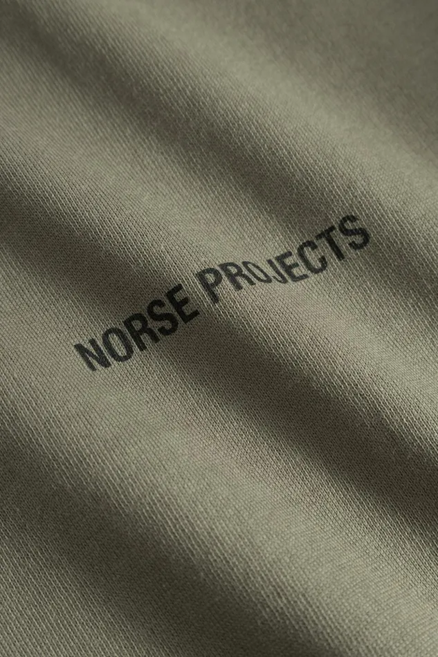 Men Norse Projects TShirts Johannes Logo Tshirt Sediment Green