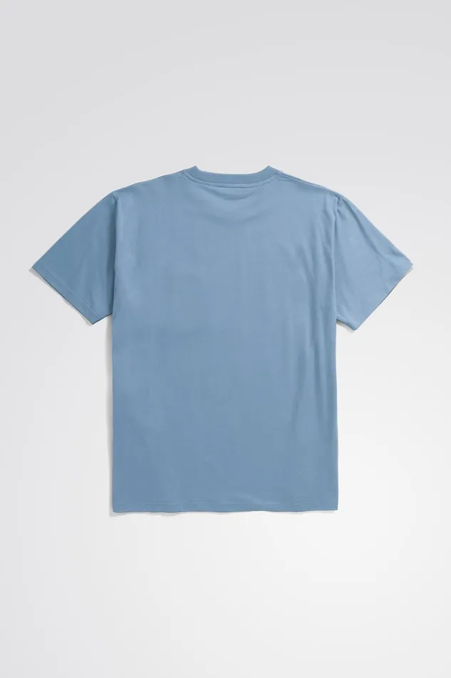 Men Norse Projects TShirts Johannes Organic Pocket Tshirt Fog Blue