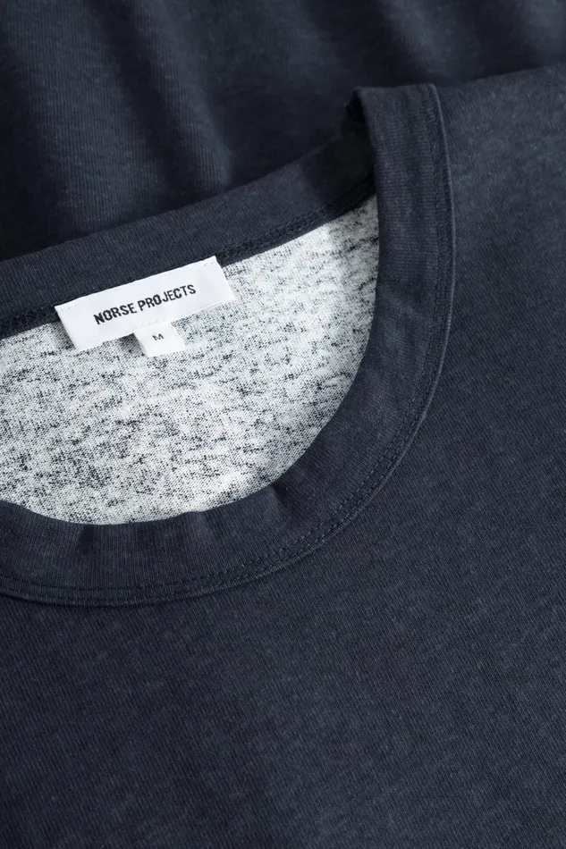 Men Norse Projects TShirts Simon Loose Printed TShirt Dark Navy