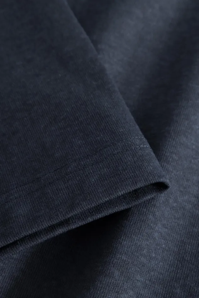Men Norse Projects TShirts Simon Loose Printed TShirt Dark Navy
