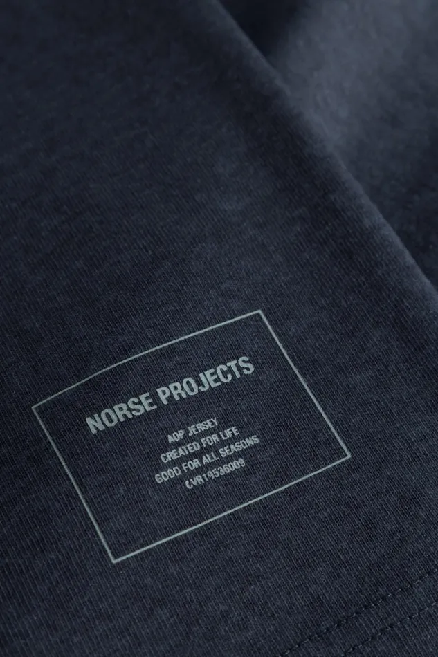 Men Norse Projects TShirts Simon Loose Printed TShirt Dark Navy
