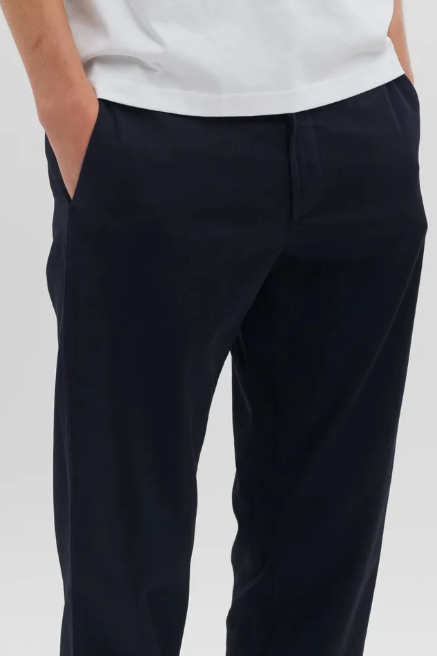 Men Norse Projects Trousers Aros Regular Light Stretch Chino Dark Navy