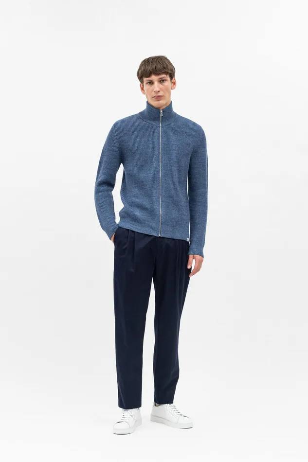 Men Norse Projects Trousers Christopher Gabardine Trouser Dark Navy