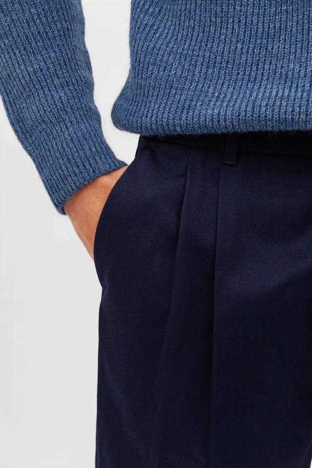 Men Norse Projects Trousers Christopher Gabardine Trouser Dark Navy