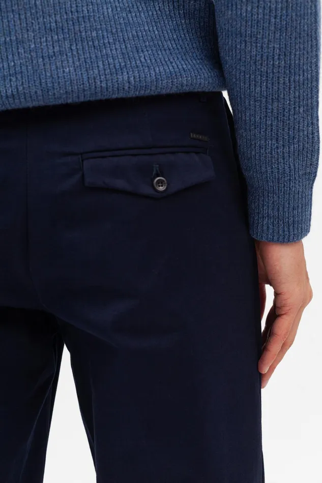 Men Norse Projects Trousers Christopher Gabardine Trouser Dark Navy