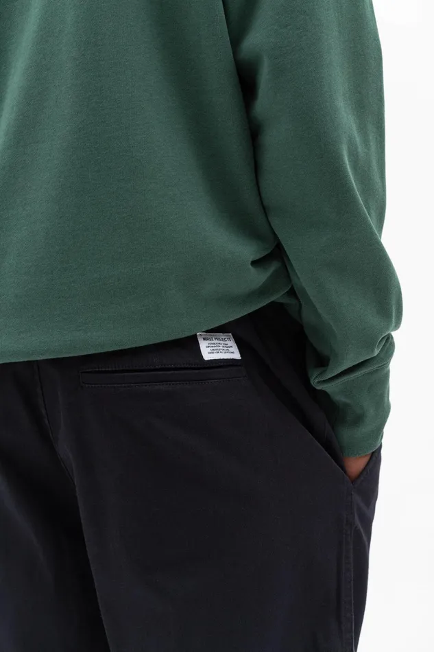 Men Norse Projects Trousers Ezra Light Stretch Black