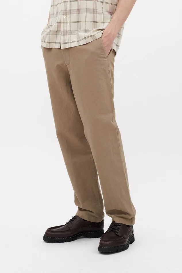 Men Norse Projects Trousers Ezra Relaxed Cotton Linen Trouser Clay