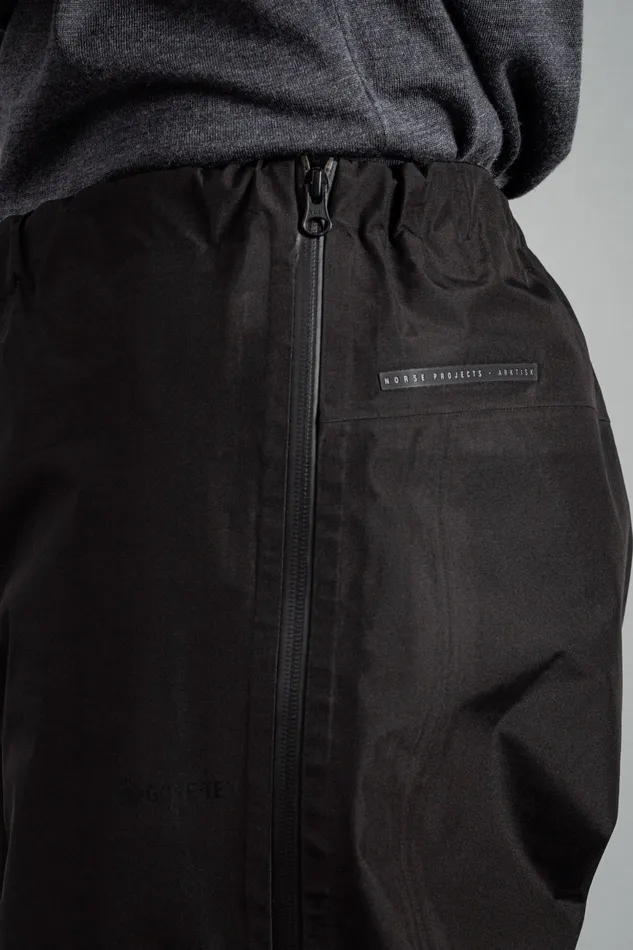 Men Norse Projects Trousers GoreTex 3L Rain Pant Black