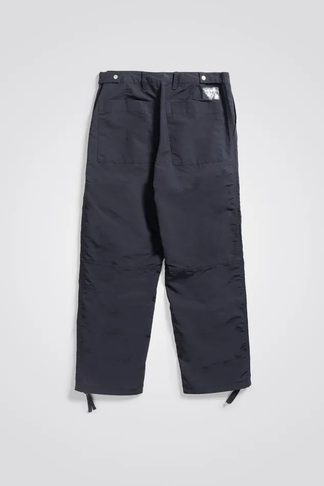 Men Norse Projects Trousers Sigur Waxed Nylon Fatigue Trouser Dark Navy