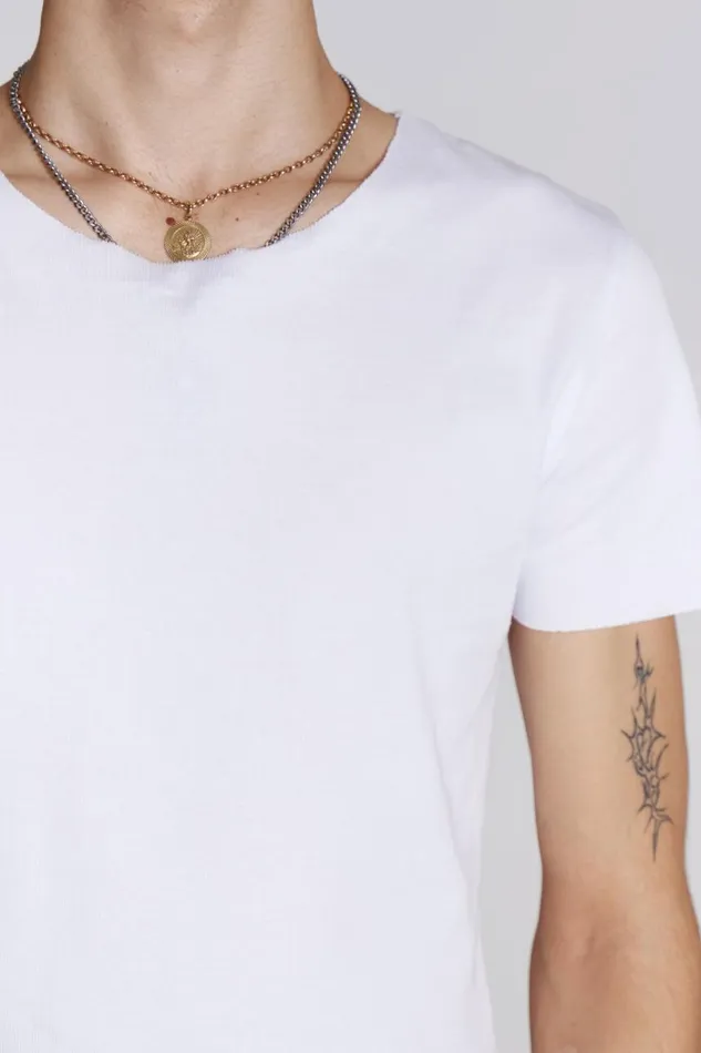 Men NTRLS White Short Sleeve Tshirt Jaded London Basics